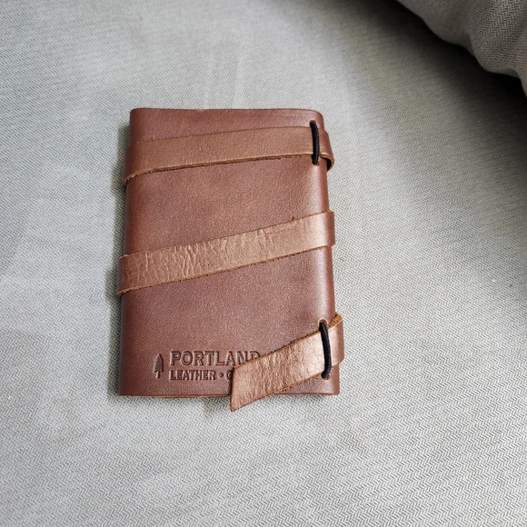 Portland Leather Brown Journal with Strap Detail - Picture 2 of 4